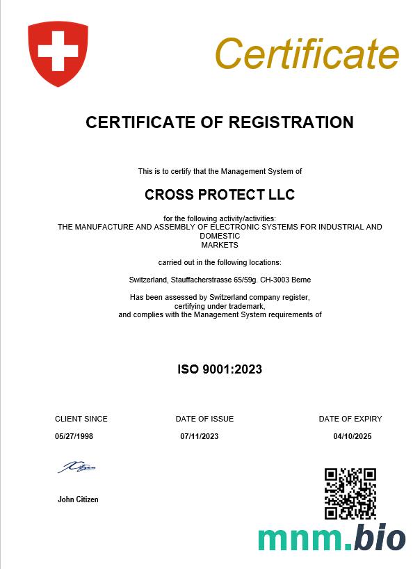 Szwajcaria business registration vcertyfikat Word i szablon PDF